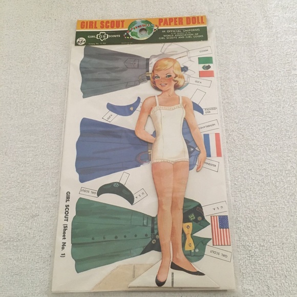 Vintage 1950’s 1960’s Girl Scouts Paper Doll Unopened RARE